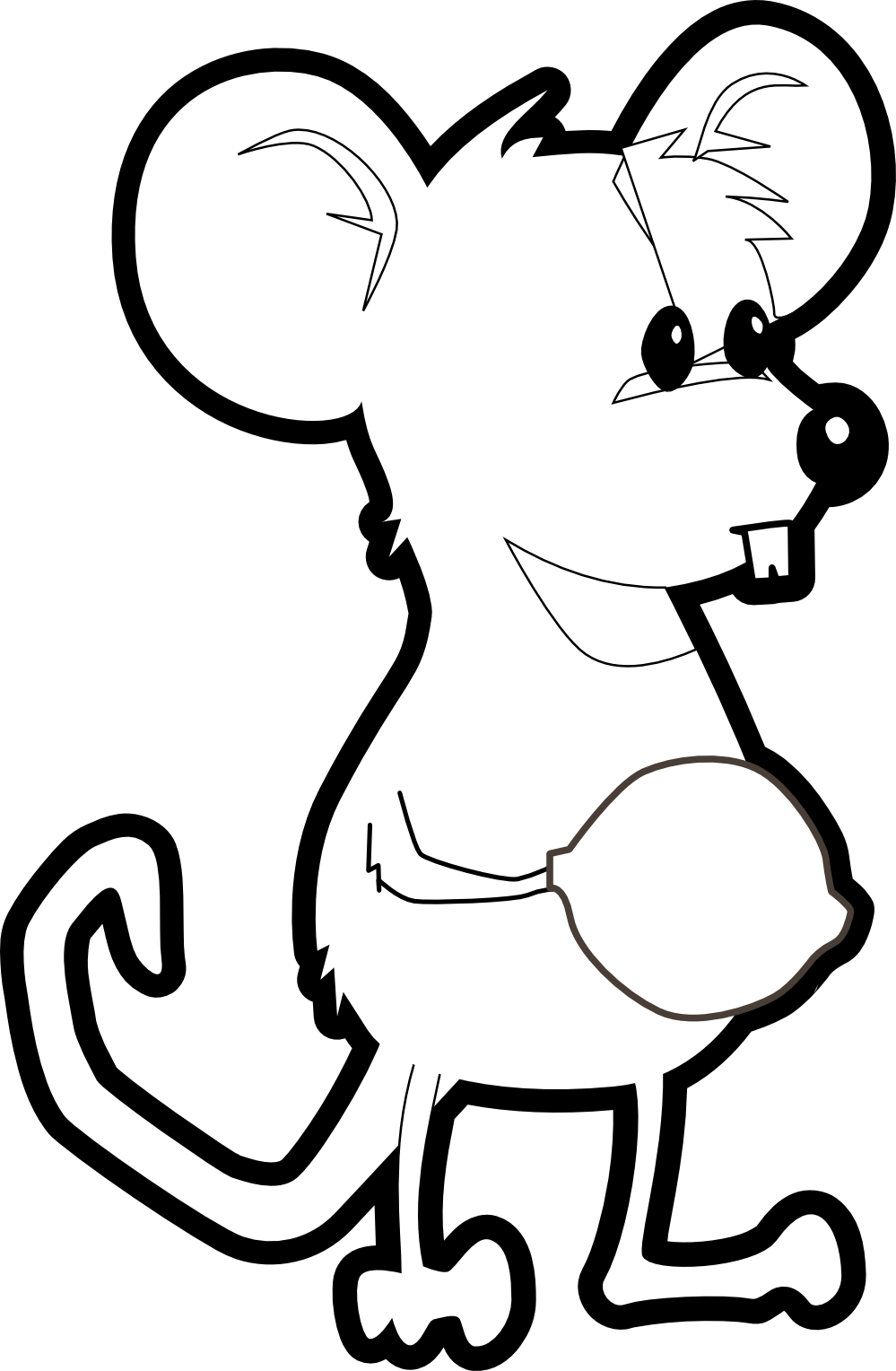 Rat - Clip Art (999x1528)