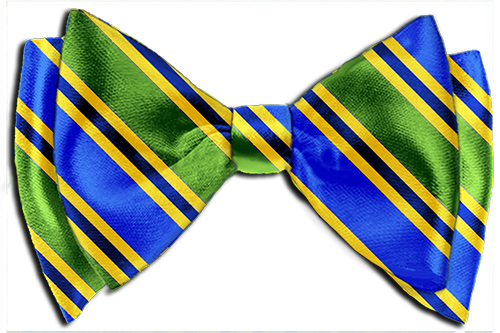 The Santiago Custom Bow Tie Blue Green Yellow Bowties - Explosive Material (500x333)