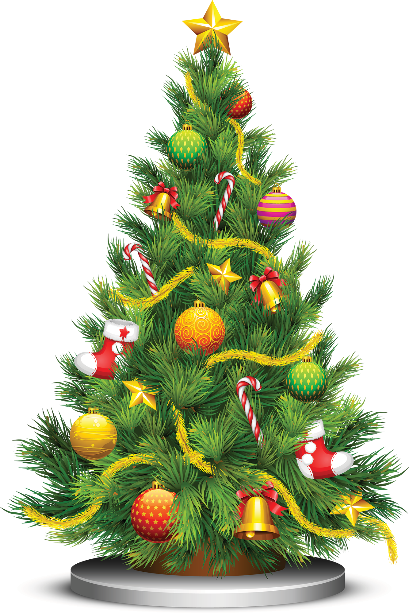 Christmas Tree Png - Christmas Tree Vector Png (1334x2000)