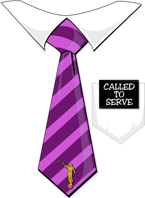 Latter Day Clip Art Called To Serve Missionary Tag - Lds Missionary Shirt And Tie (304x400)