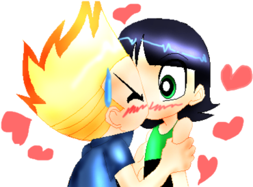 Powerpuff Girls Wallpaper Called Buttercup Andjohnny - Buttercup X Johnny Test (500x272)