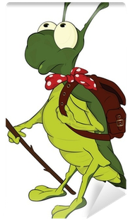Cartoon Wall Mural • Pixers® • We Live To Change - Grasshopper (400x400)