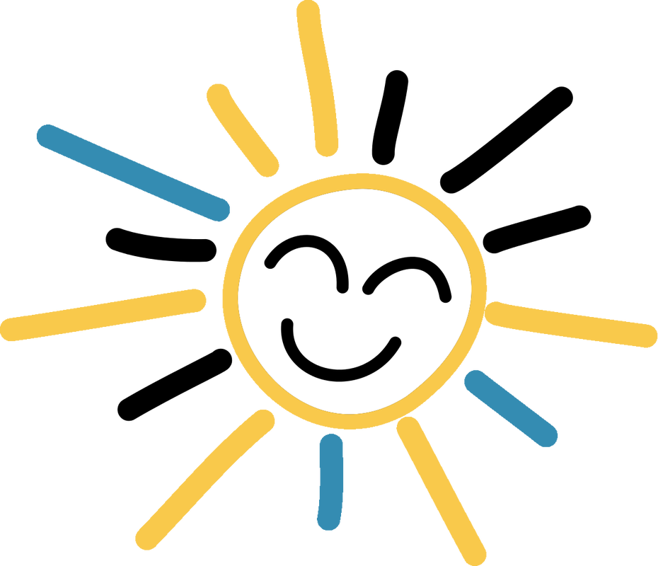 Clonmel Childcare Sun - Sol Animado Vector Negro (930x800)