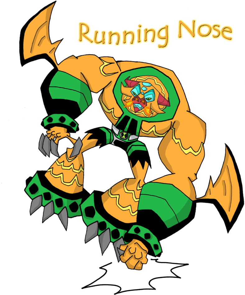 Running Nose By Starkarmor - All About Ben 10 Sandbox (821x973)
