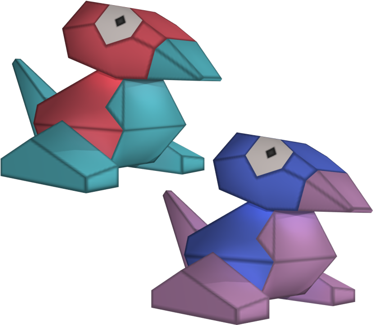 Download Zip Archive - Porygon Model Transparent (750x650)