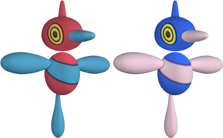 Download Zip Archive - Porygon Z Model (750x650)