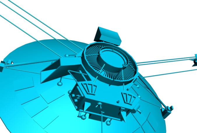 Satellite 3d Model Max Fbx 2 - Helicopter Rotor (676x456)