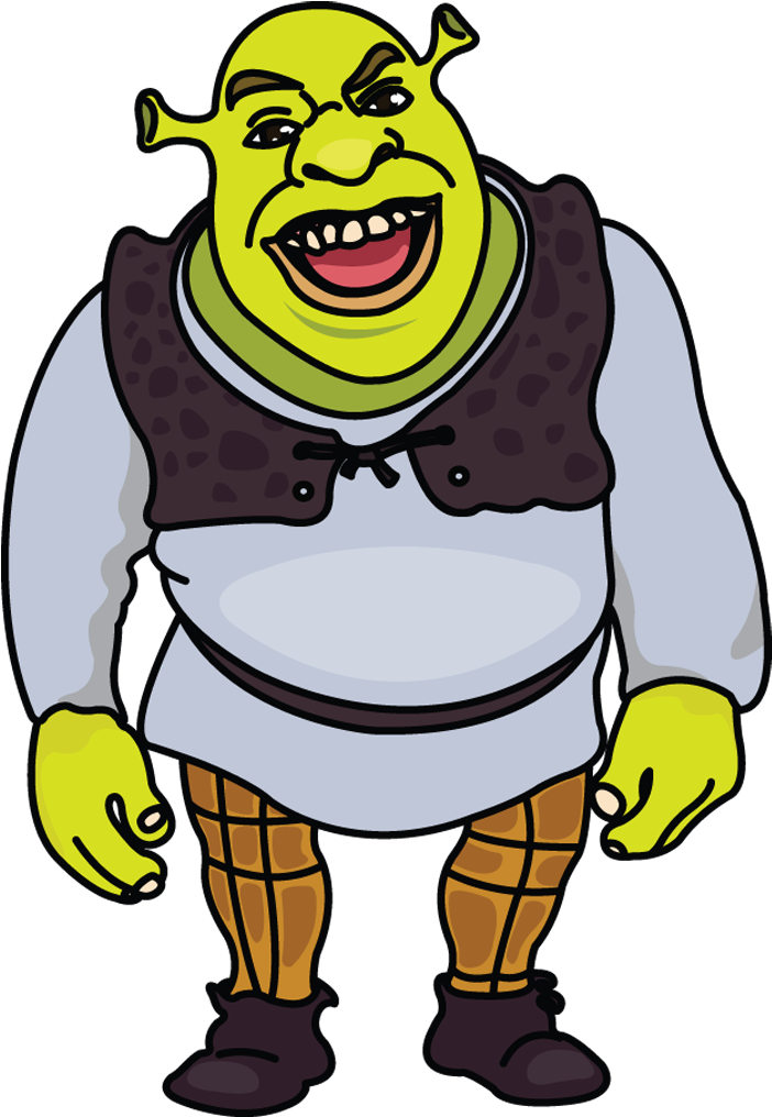 How To Draw Sshrek, Step By Step Http - Shrek Drawing Step By Step (720x1280)