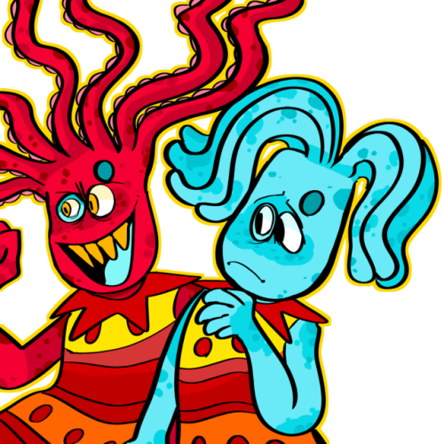 Give It My Best Shot, To Keep Myself Red Hot - Hairdresser Octopus X Guru Ant (500x500)