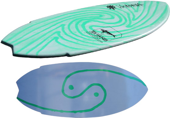 Tex Haines Pro Model - Surfboard (600x405)