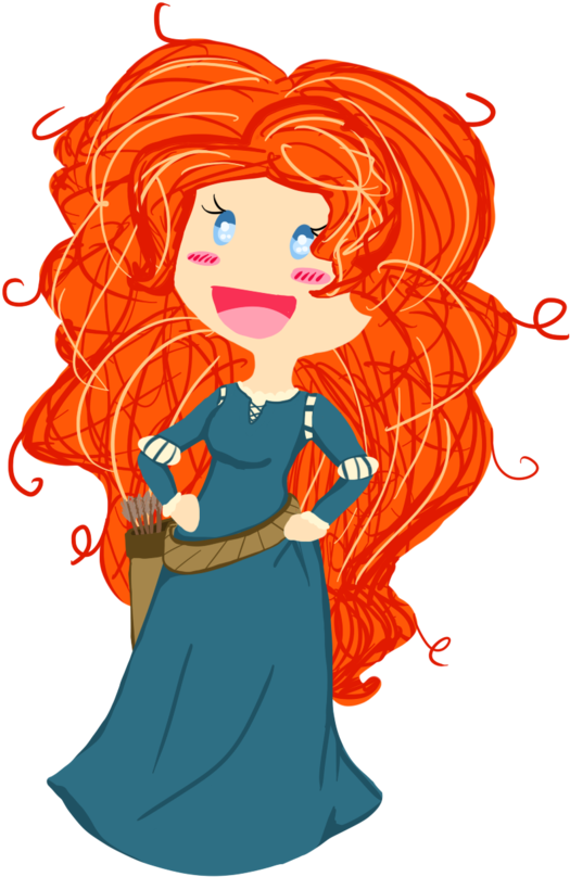 Merida Chibi By Mousiedoodles - Merida Chibi Png (600x842)