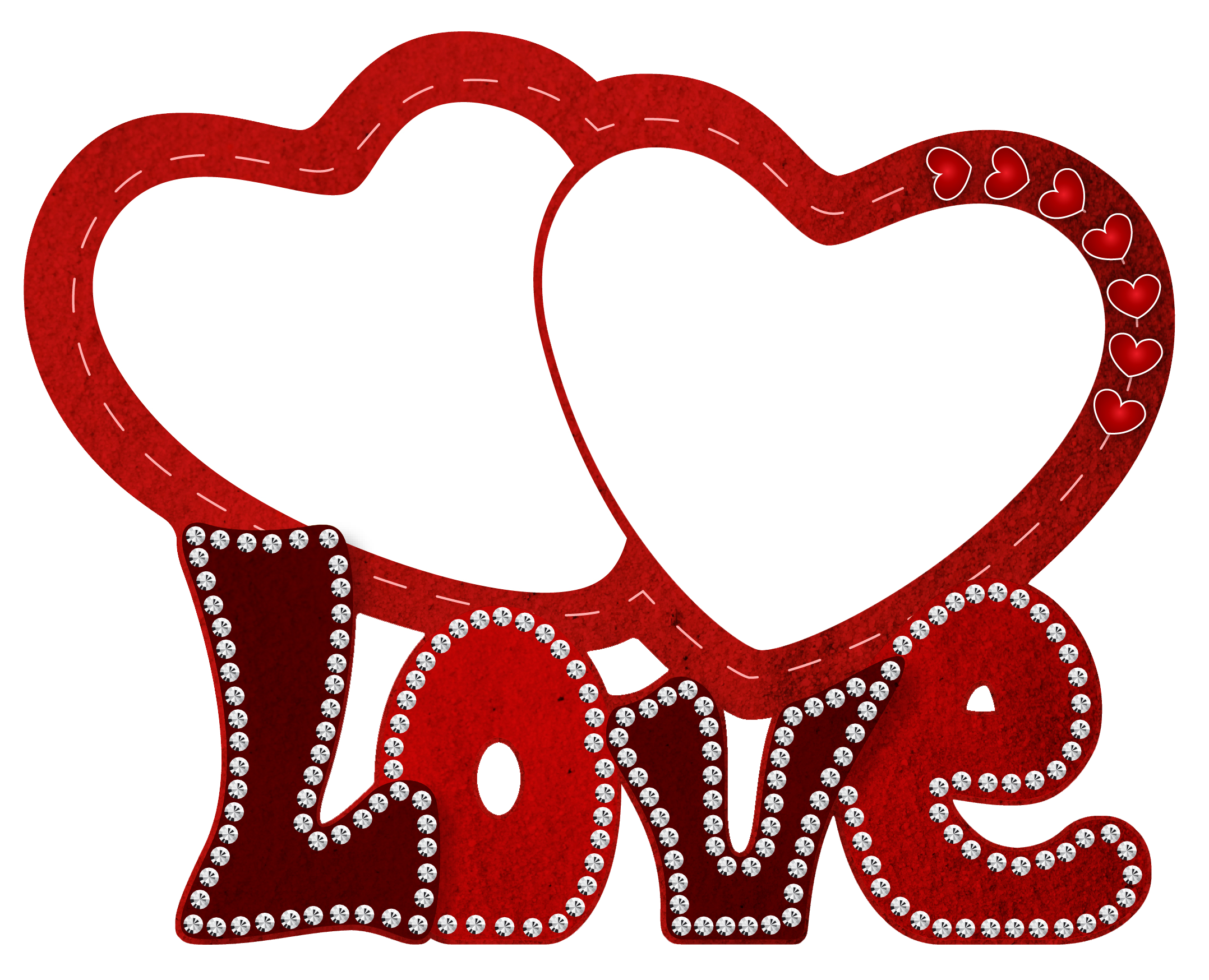 Download - Dual Love Heart Png (2156x1748)