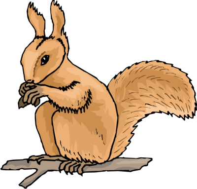 Animated Squirrel Clipart Free Squirrel Clipart Clipart - Squirrel Animated Clip Art (400x383)