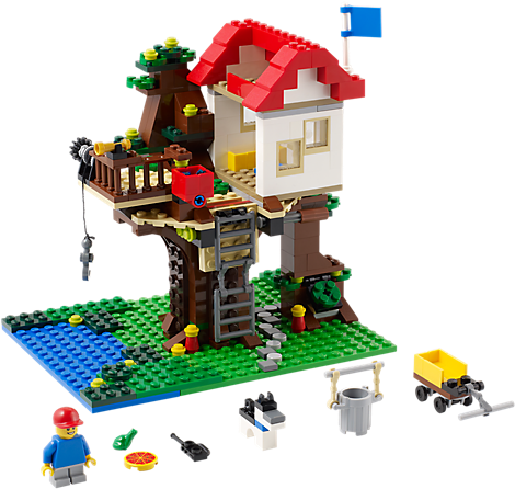 Build Your Very Own 3 In 1 Treehouse - Lego Creator Tree House (600x450)