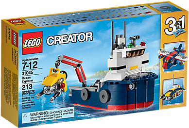 Explore The High Seas With The 3 In 1 Ocean Explorer - Lego Creator Ocean Explorer (31045) (600x450)