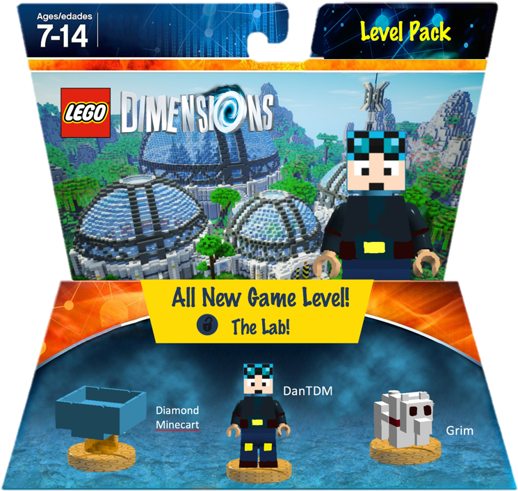 The Diamond Minecart Level Pack - Lego Dimensions Team Pack - Gremlins (973x809)