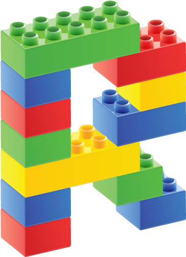 Lego Letters - Letter T In Lego (449x572)