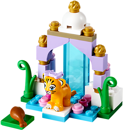 Build The Beautiful Temple And Move The Tiger Into - Lego Friends Tiger Temple (600x450)