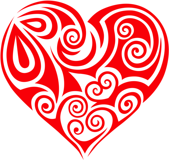 Transparent Ornament Heart Png Clipart - Happy Valentines Day Religious (600x576)