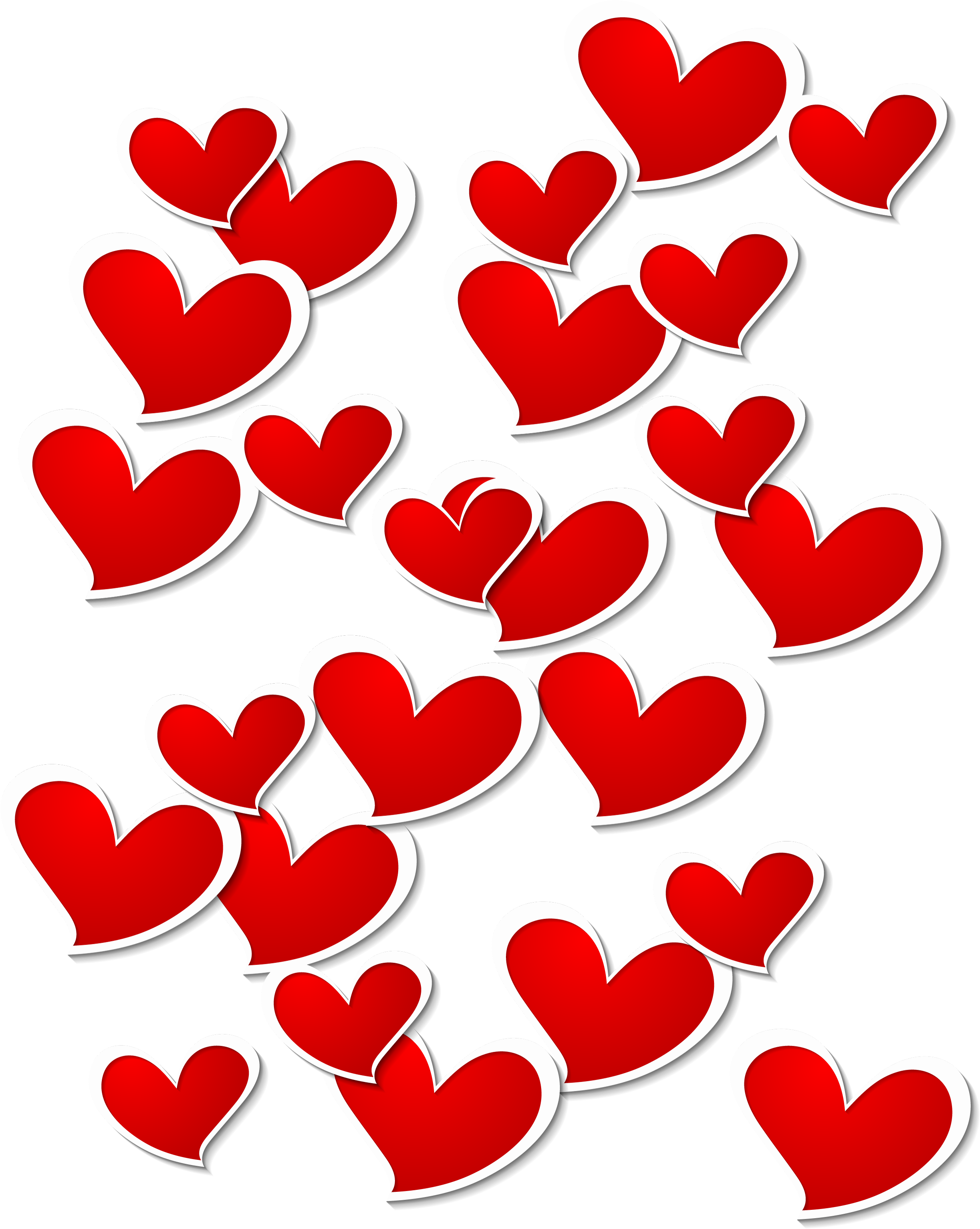 Heart Valentine's Day Clip Art - Heart Valentine's Day Clip Art (2500x3136)