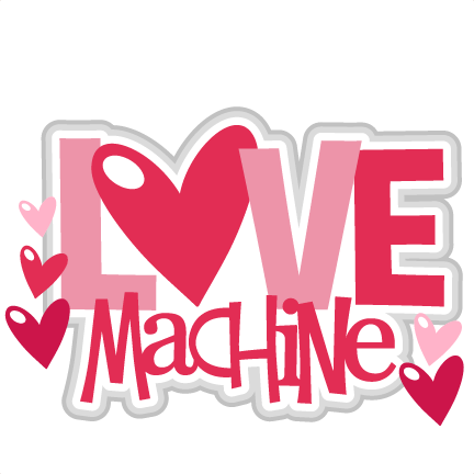 Love Machine Scrapbook Titles Svg Cutting Files Robot - Clip Art (432x432)