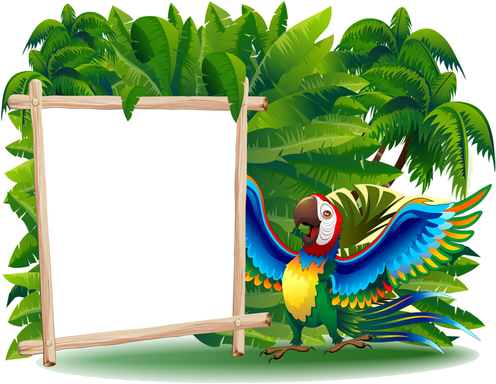 Image Du Blog Zezete - Wild Animals Cartoon On Jungle Shower Curtain (1024x791)