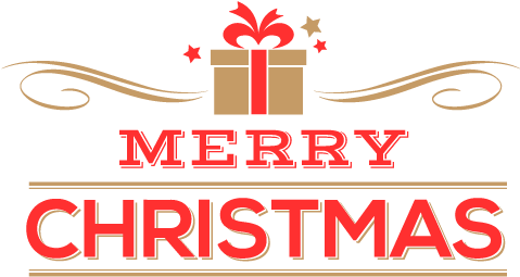 Christmas Clip Art Transparent - Merry Christmas And Happy New Year Flower (487x271)