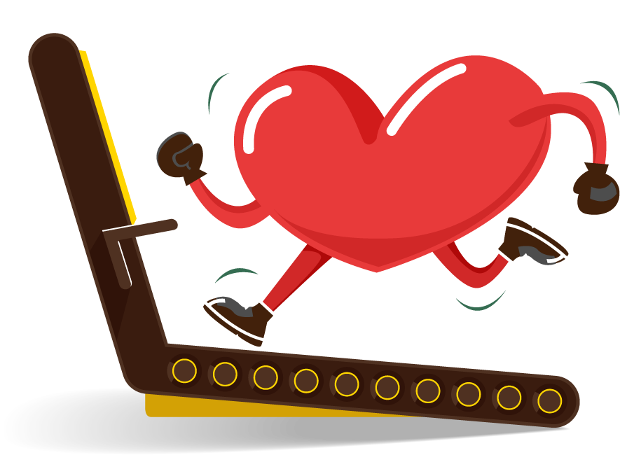 Stuck In A Rut With Your Workout Wildwood Athletic - Cartoon Workout Heart (885x650)