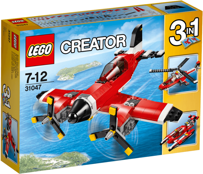 Lego Creator 3 In - Lego Creator 31047 Propeller Plane Building Kit (999x562)