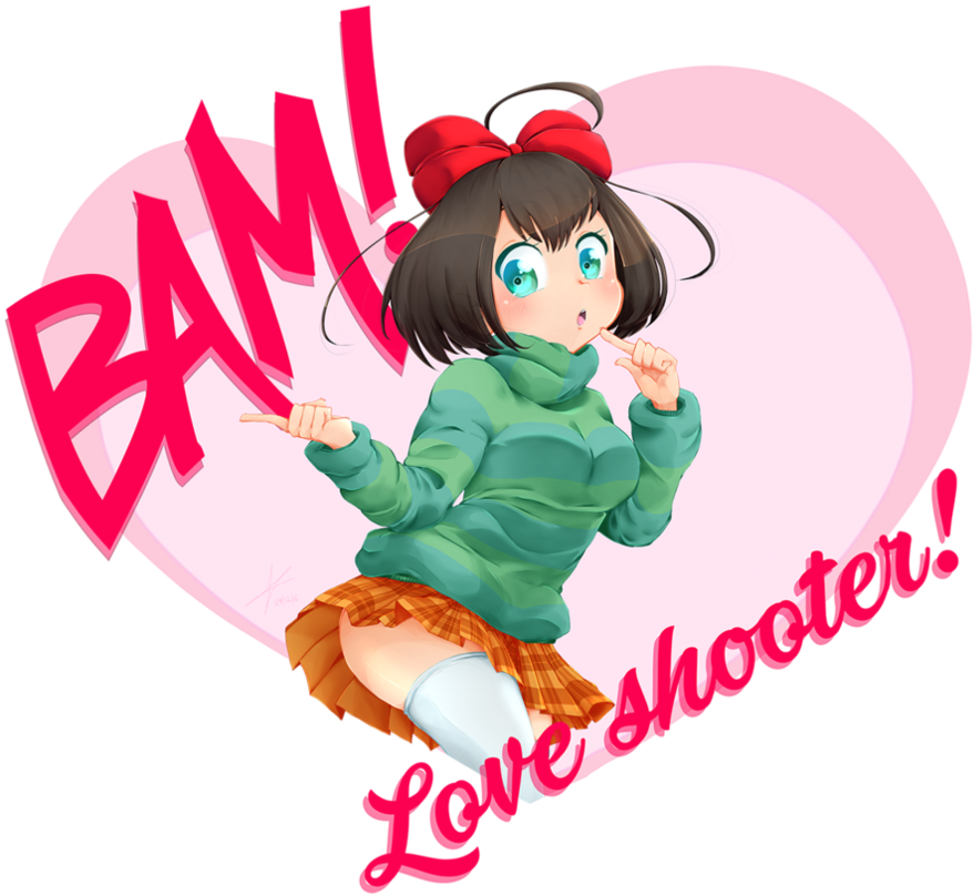 Bam Love Shooter By Stalkingp - Cartoon (894x894)
