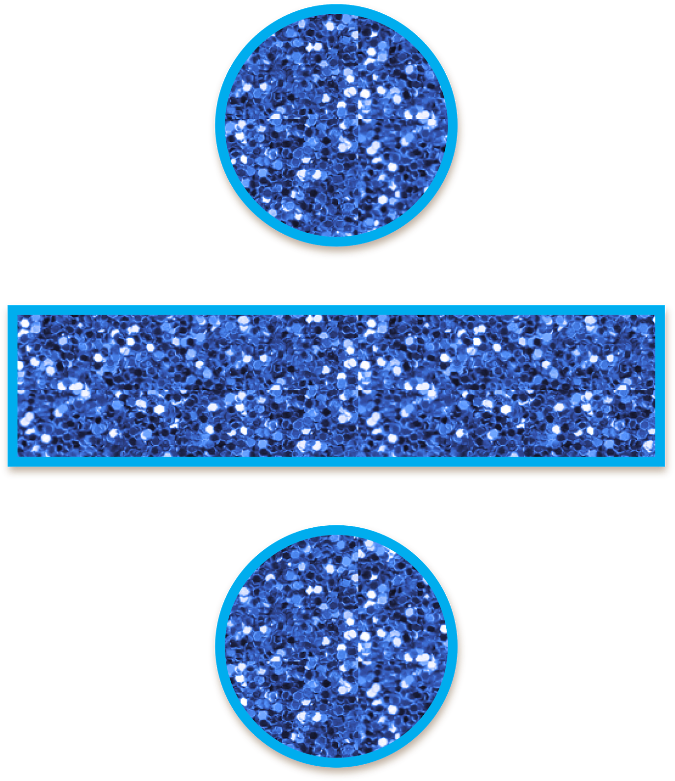 Mathematical Symbols Set - Glitter Division Sign (1384x1600)