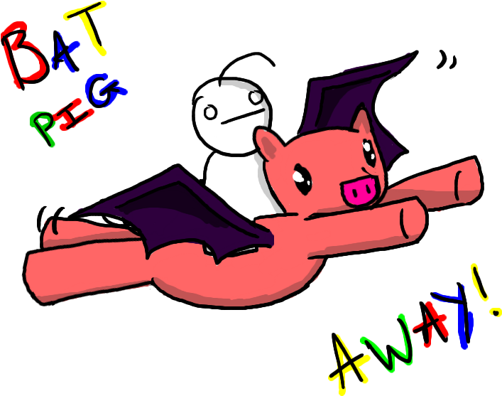 Bat Pig By Bam Bean Itzevil - Bat (800x600)