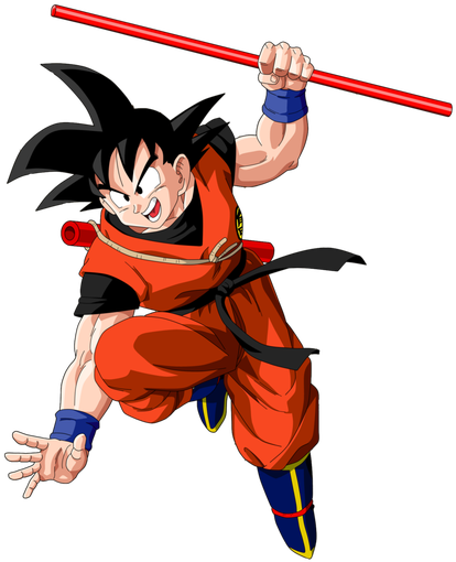 Goku Power Pole - Goku With Power Pole (1024x1080)