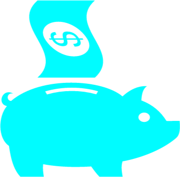 Cashflow - Piggy Bank Savings Png (369x363)