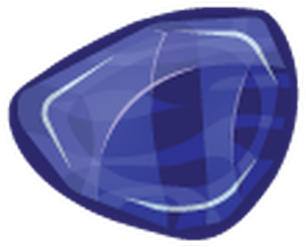 Cartoon Gems And Jewels Icons Set - Sapphire (393x399)