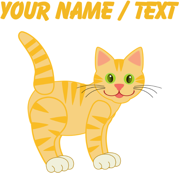 Custom Orange Cat Shower Curtain - Custom Orange Cat Shower Curtain (700x700)