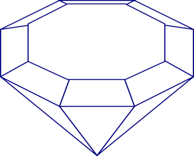 Coloring Trend Thumbnail Size Diamond Gem Clip Art - Coloring Pages Of Gemstones (400x322)