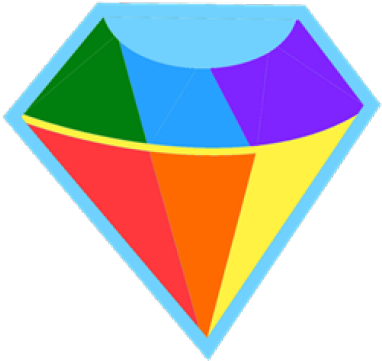 Gems Clipart Rainbow - Mlp Gem Cutie Mark (640x480)