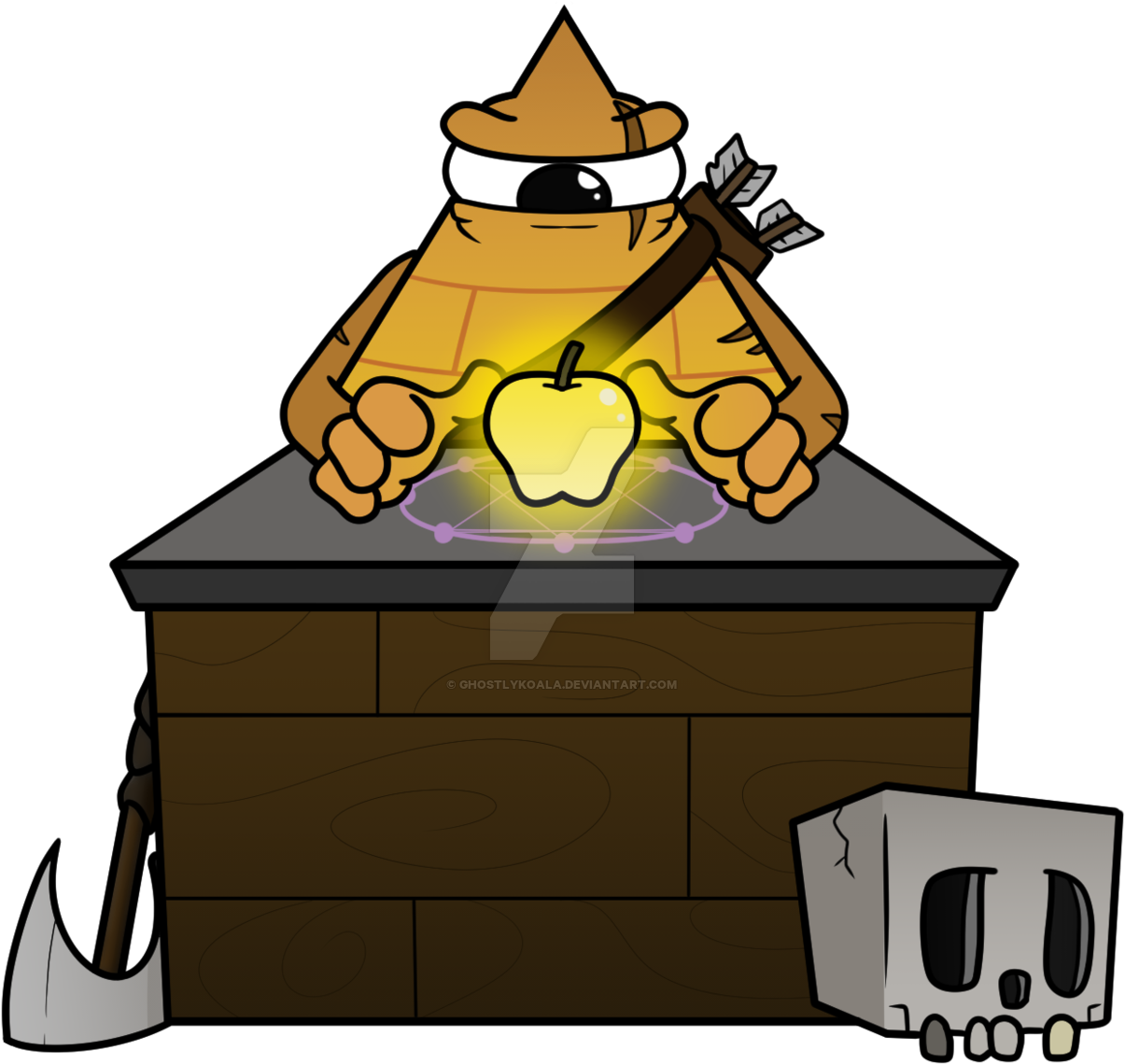 Jonbam Mad Pack Golden Apple By Ghostlykoala - Cartoon (1280x1184)
