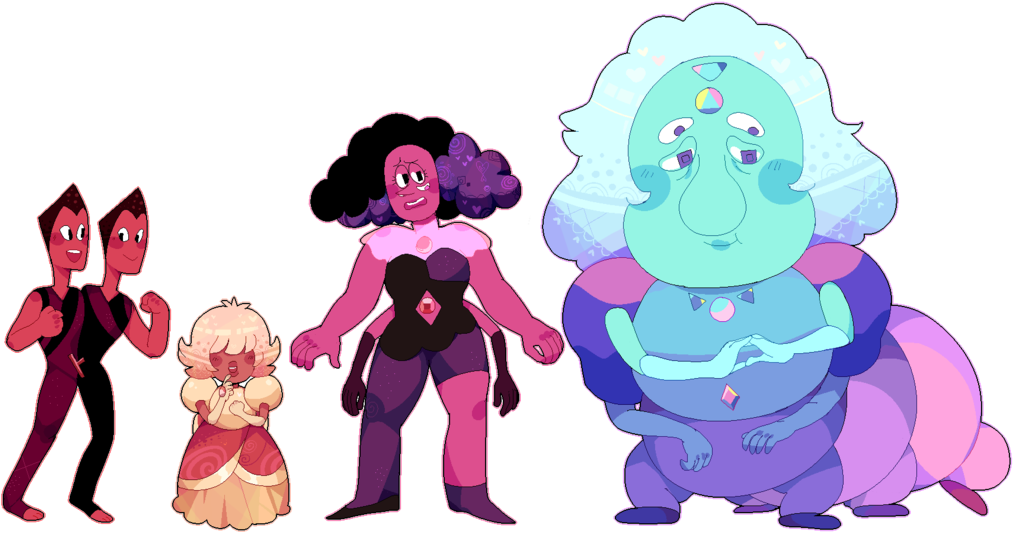 Off Color Gems By Dottyboxx - Steven Universe Off Colors (1024x551)