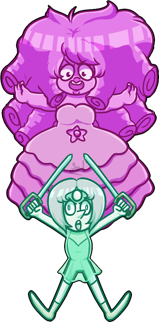 Pearl And Rose We Are The Crystal Gems By Sonica Michi - Crystal Gems Pearl And Rose (650x1150)