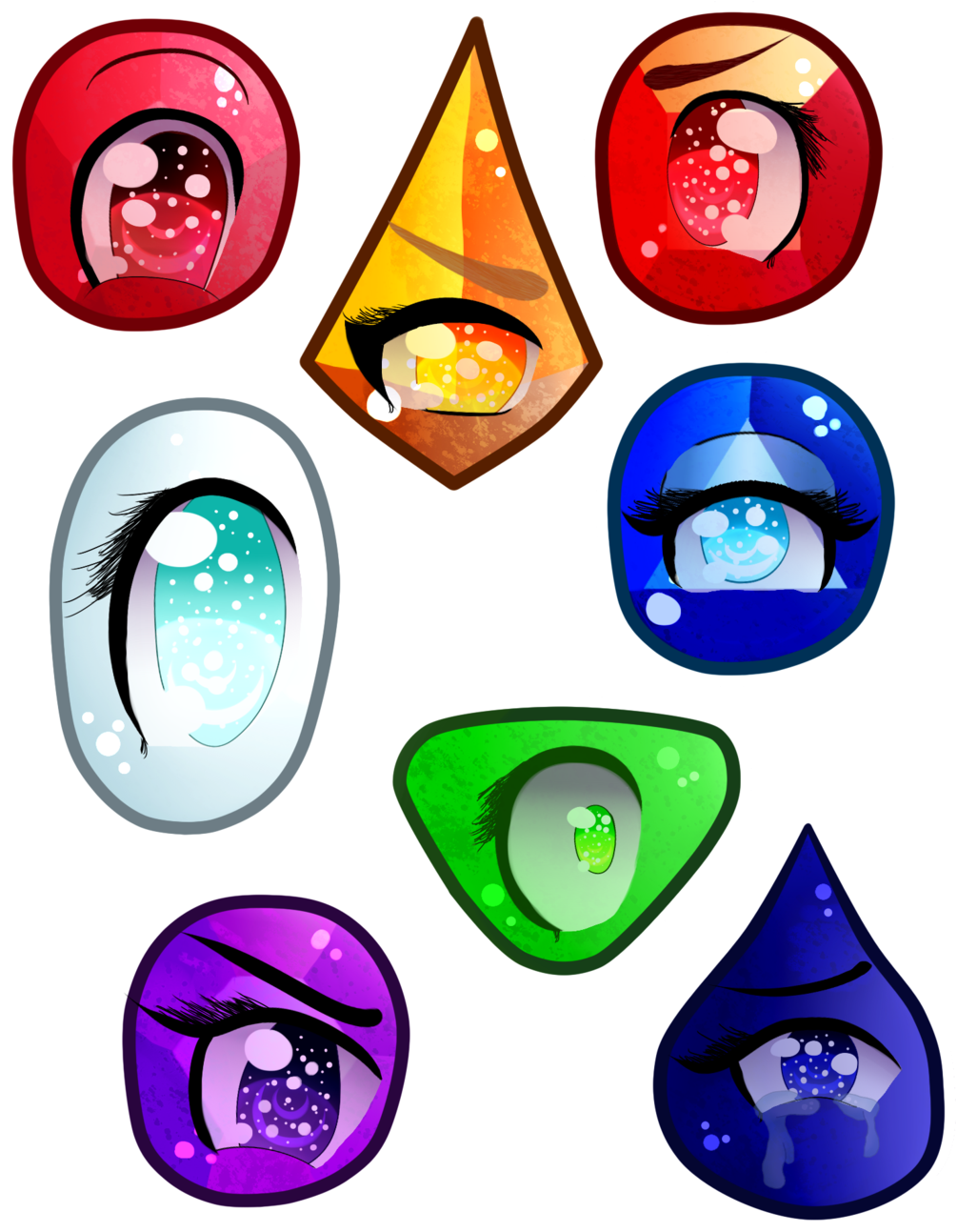 The Gem Of My Eye [steven Universe] By Melonbunniii - Steven Universe Gems Real (1024x1365)