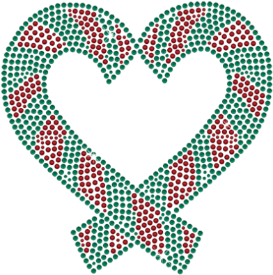 Rhinestone Flower Png - Heart (415x415)