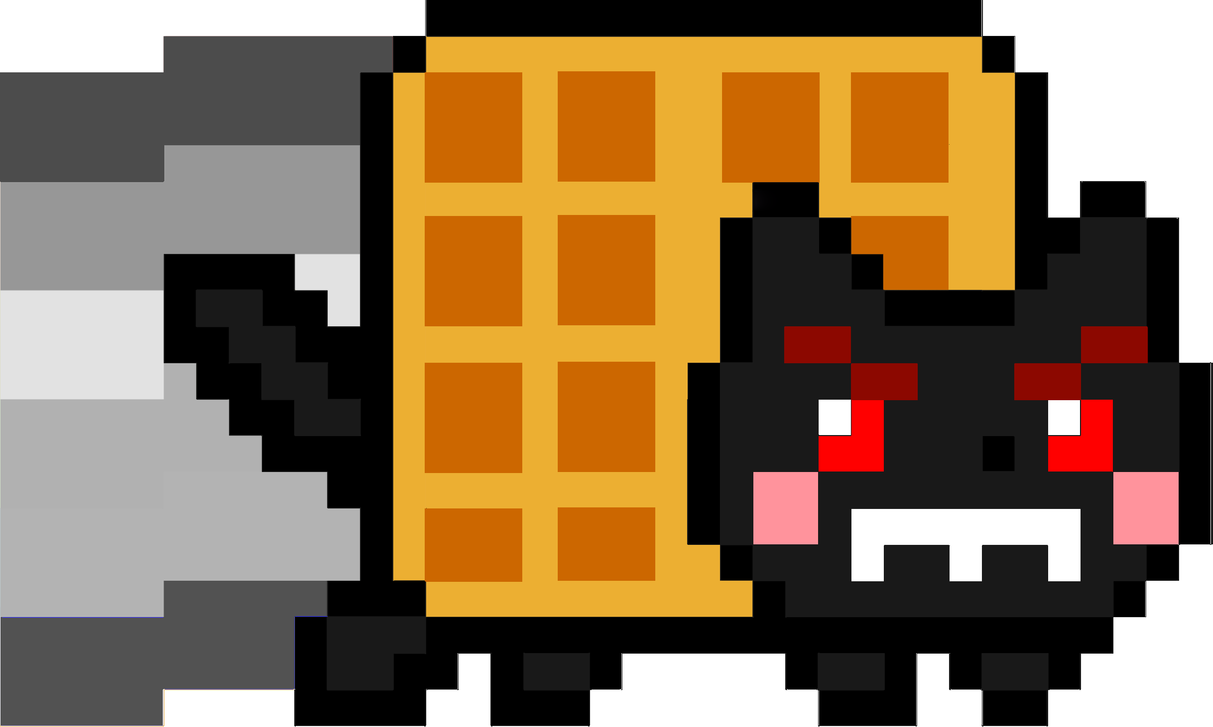 Imagen Png De Nyan Cat By Jiruuu On Deviantart - Evil Nyan Cat Png (2362x1417)