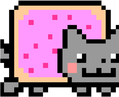 #nyancat Nyan Cat - Gif Of A Gif (400x400)