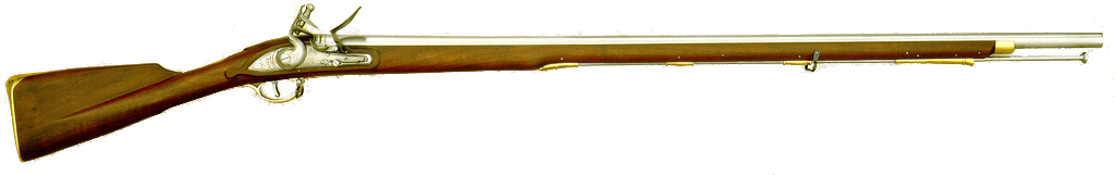 Brown Bess With Bayonet - Brown Bess Musket (1024x161)