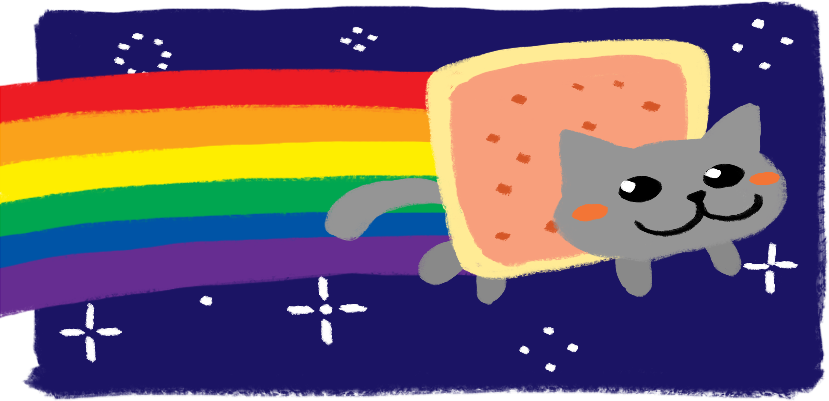 Pop Tart Clipart Nyan Cat - Poptart Cat (2880x1440)