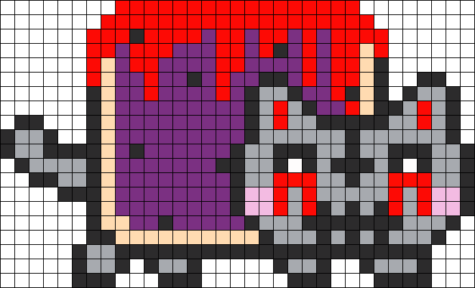Evil Nyan Cat Perler Bead Pattern 212465 - Perler Bead Nyan Cat (694x421)