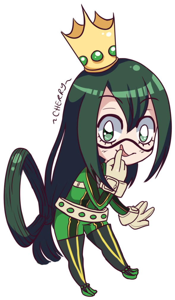 Kiss The Princess Frog Tsuyu By Cuteredcherry - Tsuyu Cute (733x1091)