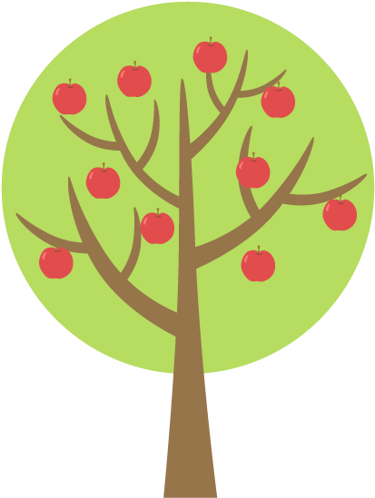 For Download Free Image - りんご の 木 イラスト フリー (600x600)